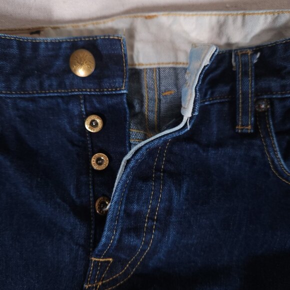 Agave Denimsmith Maverick Classic Straight Blue Jeans Mens Size 36 Button Fly - Picture 12 of 16